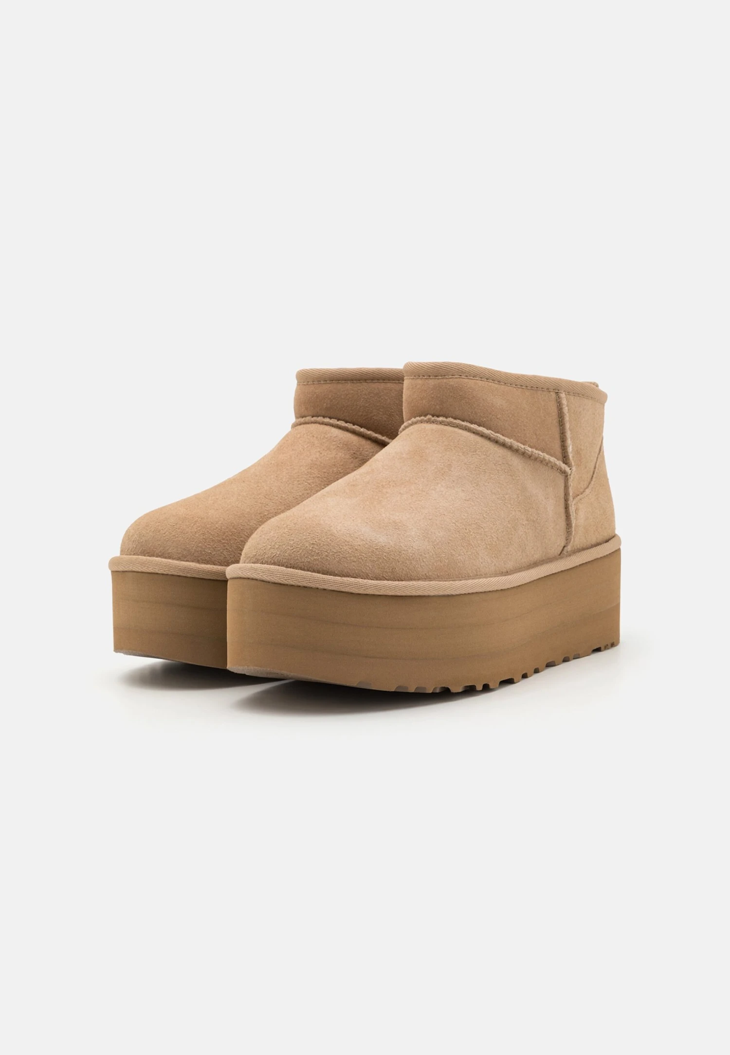 Ugg CLASSIC ULTRA MINI PLATFORM - Ankle Boots - Sand 2 Ugg CLASSIC ULTRA MINI PLATFORM - Ankle Boots - Sand - Image 2