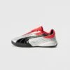 Puma V1PER GOALGETTER UNISEX - Trainers - Silver Coloured/for All Time Red