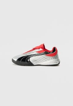 Puma V1PER GOALGETTER UNISEX - Trainers - Silver Coloured/for All Time Red