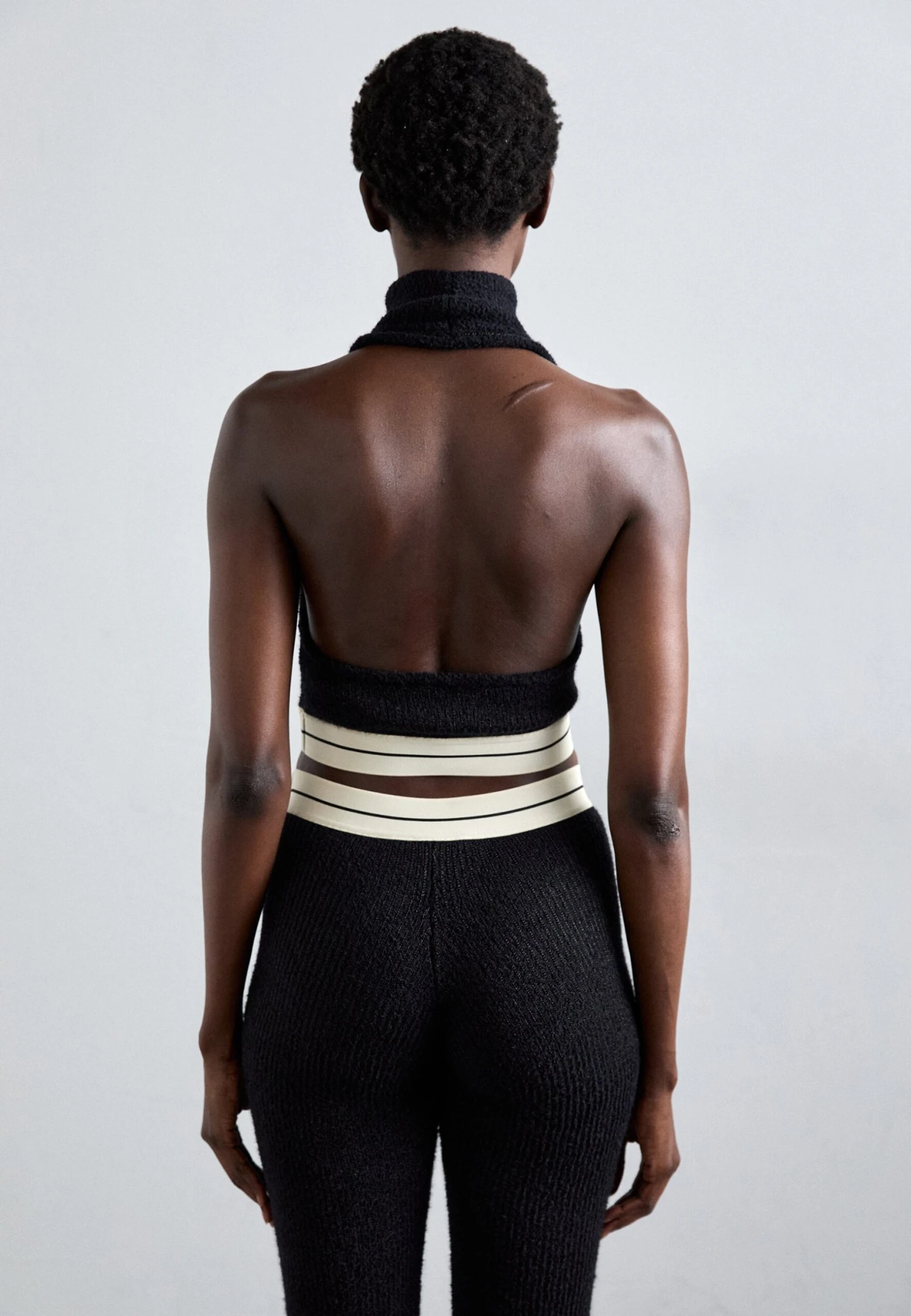 Palm Angels Top - Black/off White 3 Palm Angels Top - Black/off White - Image 3