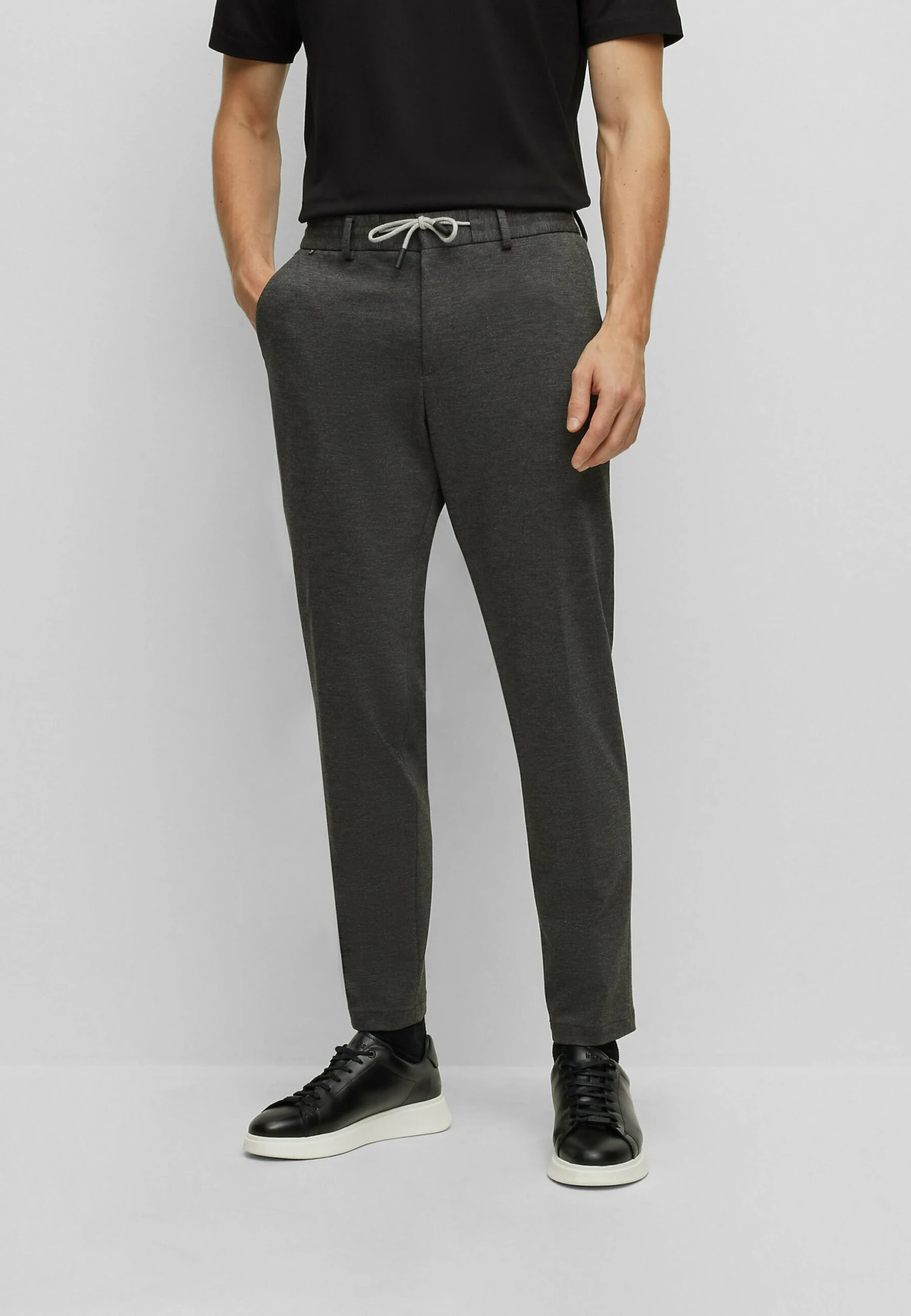 Boss P-Genius-J-Rds-234 - Trousers - Dark Grey One 1 Boss P-Genius-J-Rds-234 - Trousers - Dark Grey One