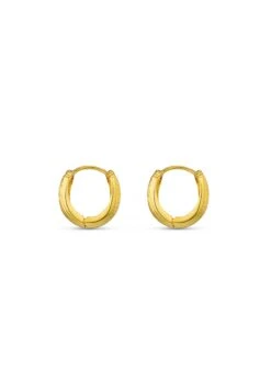 Orelia TEXTURED FAN SMALL HOOP - Earrings - Gold-coloured -Zalando UK-Outlet 5d683fc087664486bad37cb90ebf496e