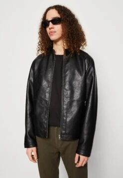 Jack & Jones Jcovern Faux Jacket - Faux Leather Jacket - Black -Zalando UK-Outlet 5f6bbd76e2f54ebb8f793ac9203dea5d