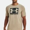Under Armour Abc Camo Boxed Logo - Sports T-Shirt - Sahara