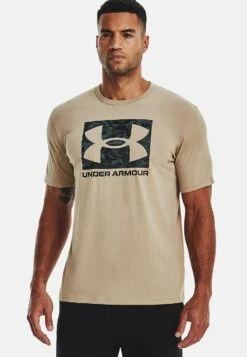 Under Armour Abc Camo Boxed Logo - Sports T-Shirt - Sahara