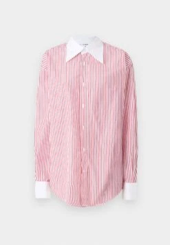 Filippa K STRIPED SHIRT - Button-down Blouse - White/dark Red -Zalando UK-Outlet 5fd083a014de462cb1027889b8c95331