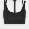 Puma Low Impact Fashion Luxe Bra - Light Support Sports Bra - Black