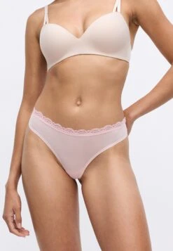 CALVIN KLEIN UNDERWEAR THONG STRETCH 3 PACK - Thong - Black/cedar