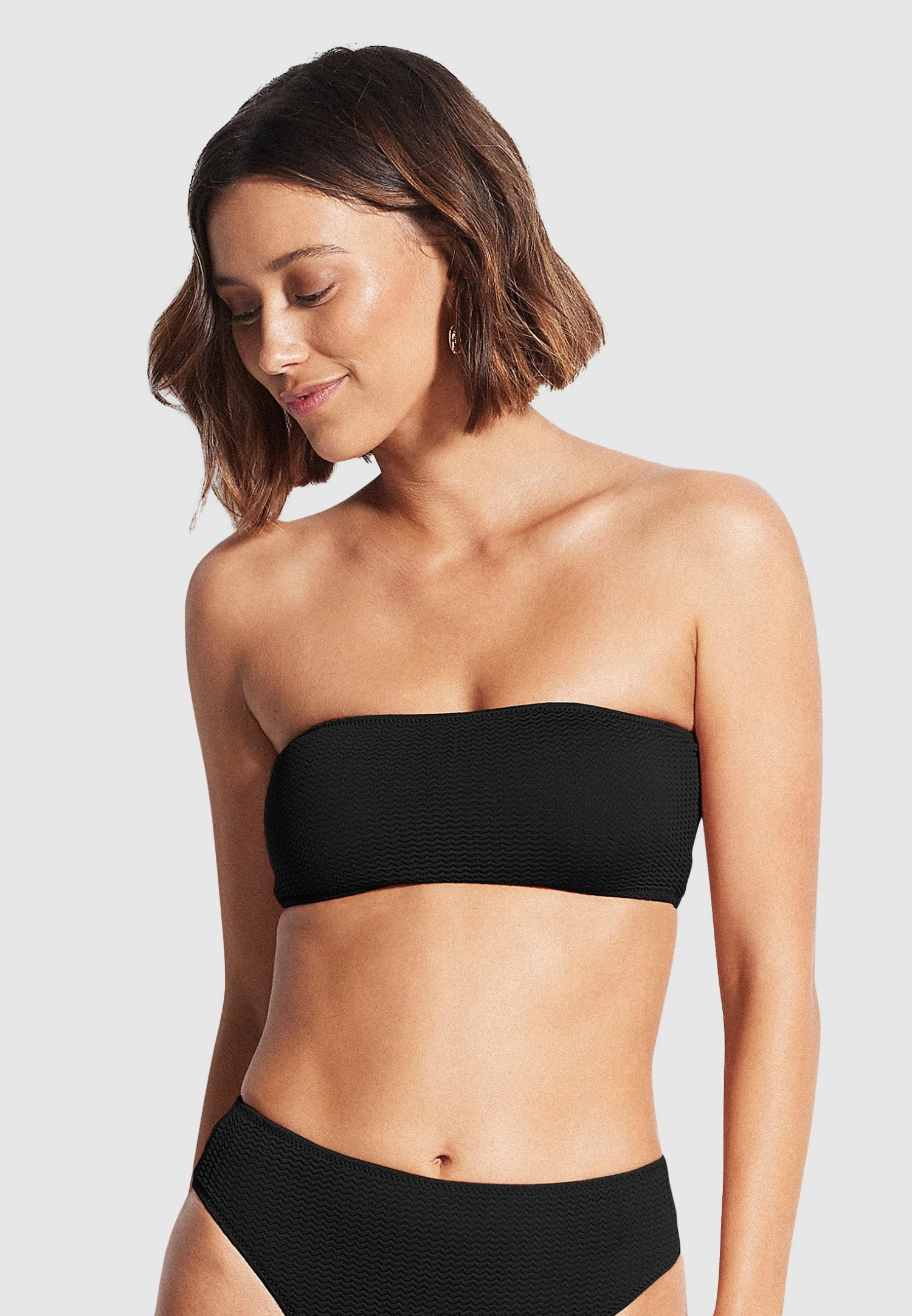 Seafolly Tube Top - Bikini Top - Black 1 Seafolly Tube Top - Bikini Top - Black