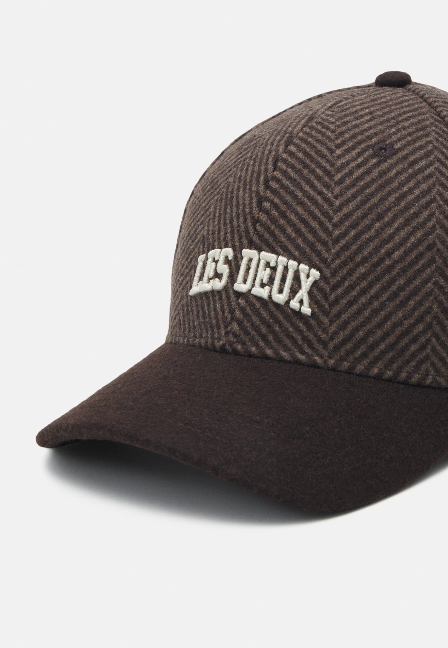 Les Deux Wilbert Herringbone - Cap - Coffee Brown/Walnut 4 Les Deux Wilbert Herringbone - Cap - Coffee Brown/Walnut - Image 4