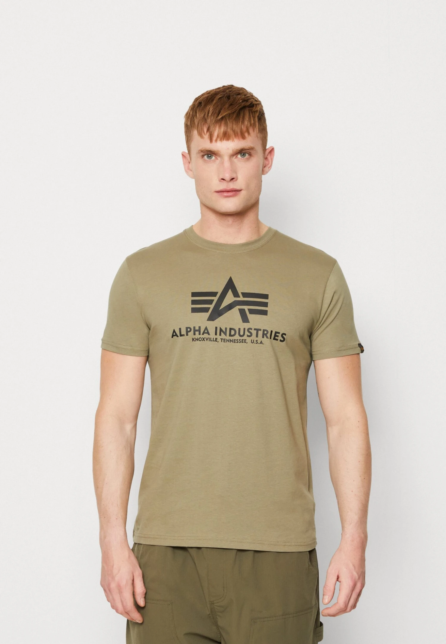 Alpha Industries Print T-shirt - Olive/burgundy 2 Alpha Industries Print T-shirt - Olive/burgundy - Image 2
