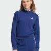 Adidas Sportswear ESSENTIALS COLOR POP CROP QUARTER-ZIP TRACK - Sweatshirt - Dark Blue