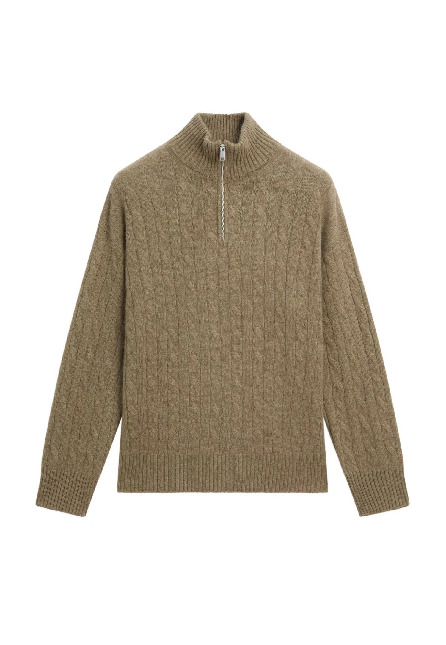 Massimo Dutti HIGH NECK WITH ZIP - Jumper - Grey 10 Massimo Dutti HIGH NECK WITH ZIP - Jumper - Grey - Image 10