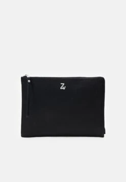 Zadig & Voltaire Initiale John Grained Unisex - Laptop Bag - Noir