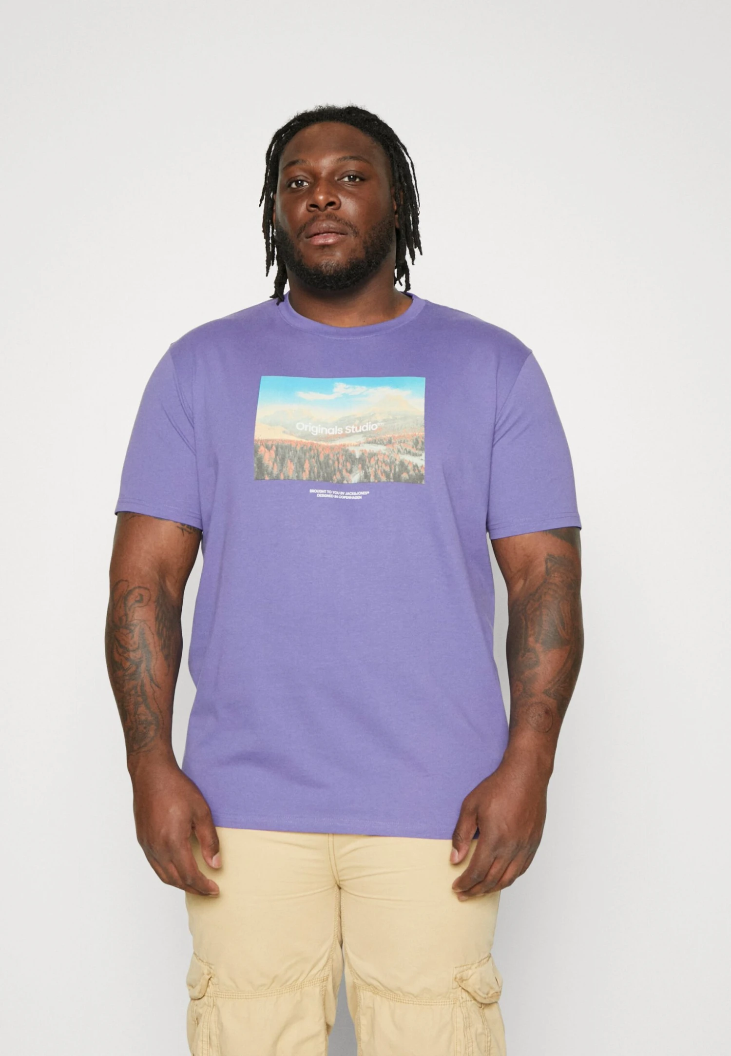 Jack & Jones Jorvesterbro Photo SsCrew Nec Pls - Print T-Shirt - Twilight Purple 1 Jack & Jones Jorvesterbro Photo SsCrew Nec Pls - Print T-Shirt - Twilight Purple