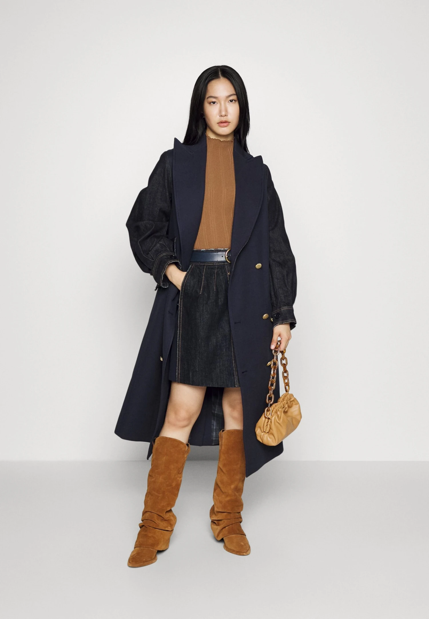 Skirt - Mini Skirt - Navy 1 Skirt - Mini Skirt - Navy