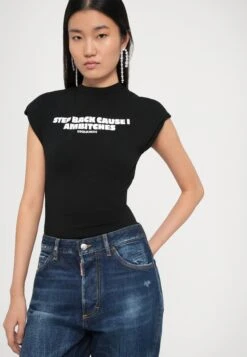 DSQUARED2 OPEN BACK - Print T-shirt - Black -Zalando UK-Outlet 6b1c3428c2c34106b89bd521d0dc1b36