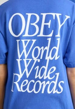 Obey Clothing WORLDWIDE RECORDS UNISEX - Print T-shirt - Electric Indigo -Zalando UK-Outlet 6d26eff278f04727ae7f0862f3f0dc91