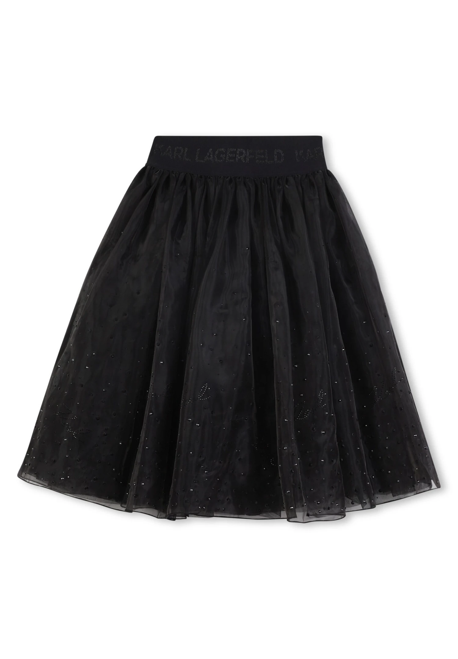 Karl Lagerfeld Kids CEREMONIE SKIRT - A-line Skirt - Black 2 Karl Lagerfeld Kids CEREMONIE SKIRT - A-line Skirt - Black - Image 2