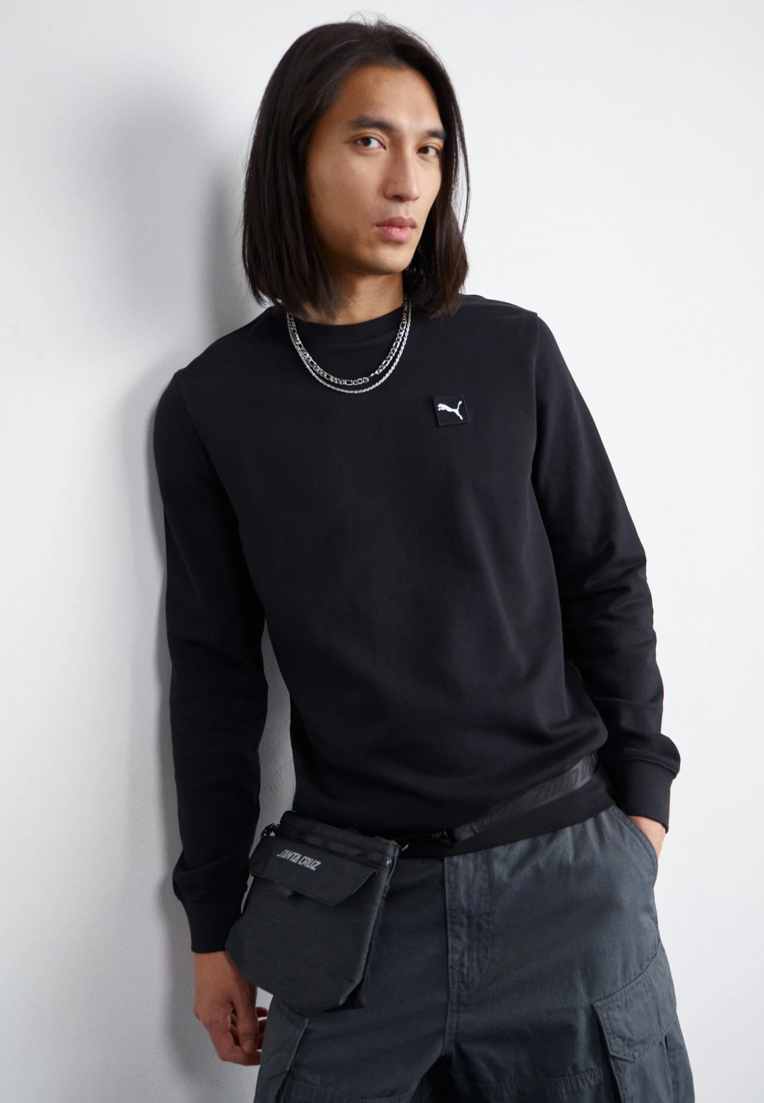 Puma ELEVATED CREW - Sweatshirt - Black 4 Puma ELEVATED CREW - Sweatshirt - Black - Image 4