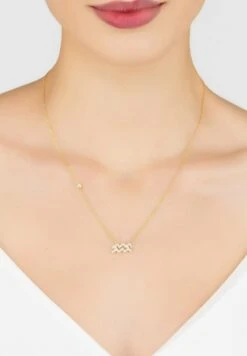 Latelita Aquarius Sternzeichen Zodiac - Pendant - Gold-Coloured