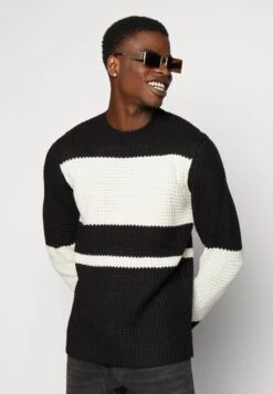 Only & Sons Onsezlo Straight Fit Block - Jumper - Black -Zalando UK-Outlet 713519c42b8f4ca89f2782ce1c5c3dfe