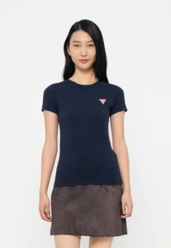 Guess MINI TRIANGLE TEE - Basic T-shirt - Suiting Blue