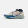 Nike Performance Pegasus Trail- Trail Running Shoes - Sanddrift/Racer Blue/Obsidian/Mineral Teal/Light Silver
