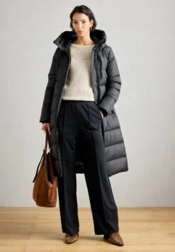 Marc O'Polo LONG COAT WITH HOOD DRAWSTRING AT WAIST - Down Coat - Black -Zalando UK-Outlet 755e8c7da1b94cf58bc1a419a3a4154e