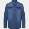 Only & Sons Onscamon Overshirt- Summer Jacket - Medium Blue Denim