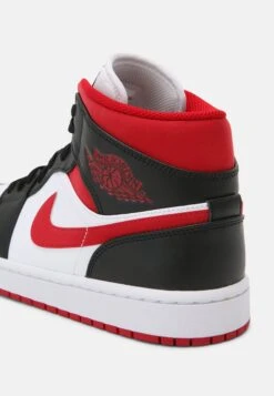 Air Jordan 1 Mid - High-Top Trainers - White/Gym Red/Black -Zalando UK-Outlet 75a59234f4c4492888877f182f2ece8f