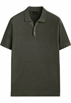 Massimo Dutti With V-Neck And Buttons - Polo Shirt - Khaki -Zalando UK-Outlet 766c83a460e646b9b2bf36a921cfcad8