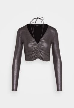 Even&Odd Long Sleeved Top - Black/Silver -Zalando UK-Outlet 76cc461f3c3f4e5d855782a1b6504222
