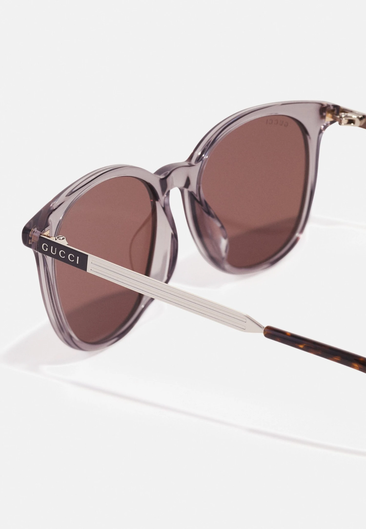 Gucci Unisex - Sunglasses - Grey/Gold/Brown 3 Gucci Unisex - Sunglasses - Grey/Gold/Brown - Image 3