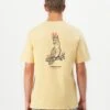 Rip Curl AUSTRALIA FUN TIMES DESTO UNISEX - Print T-shirt - Washed Yellow