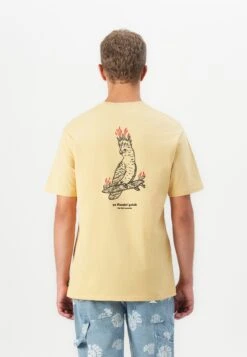 Rip Curl AUSTRALIA FUN TIMES DESTO UNISEX - Print T-shirt - Washed Yellow