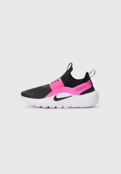 Nike Performance FLEX RUNNER 4 UNISEX - Road Running Shoes - Black/volt/white -Zalando UK-Outlet 77c09bfcc27448d69754118b8b448ce1