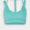 Puma Low Impact Fashion Luxe Bra - Light Support Sports Bra - Porcelain