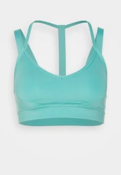 Puma Low Impact Fashion Luxe Bra - Light Support Sports Bra - Porcelain