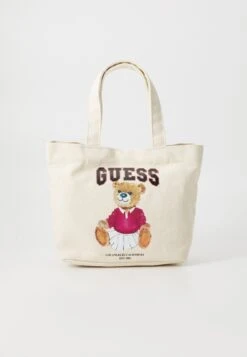 Guess MINI BAG UNISEX - Handbag - Cream White