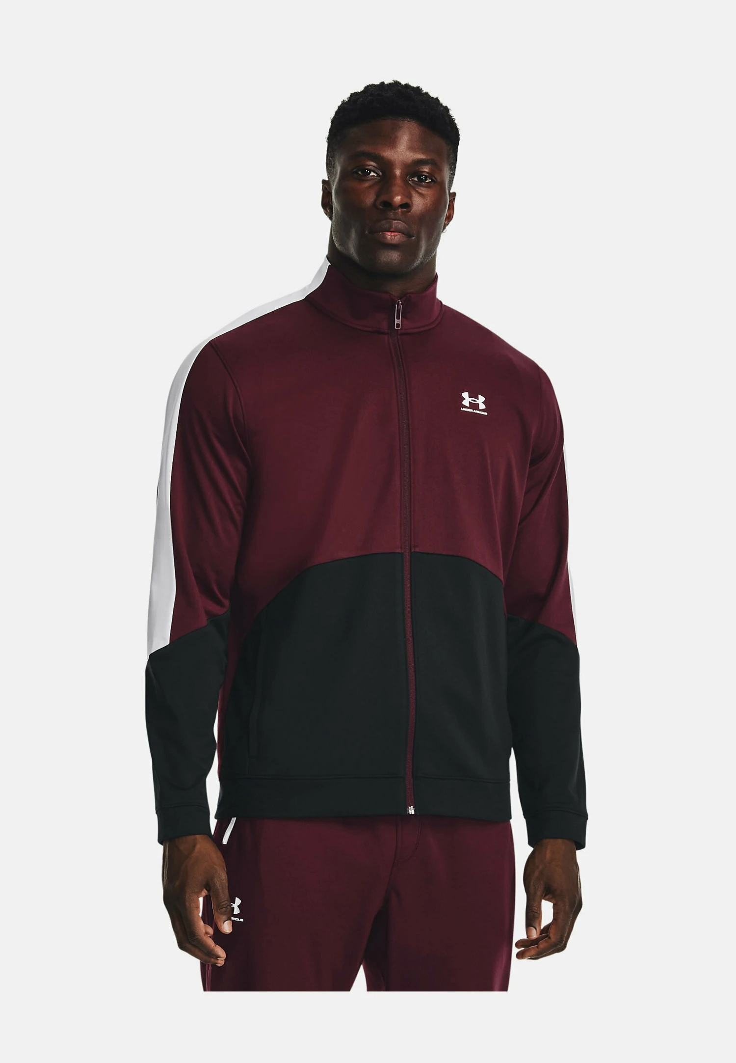 Under Armour Warmup Tricot Fashion - Training Jacket - Dark Maroon 1 Under Armour Warmup Tricot Fashion - Training Jacket - Dark Maroon