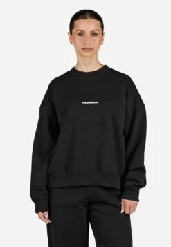 Pegador SELA OVERSIZED SWEATER - Sweatshirt - Washed Black White