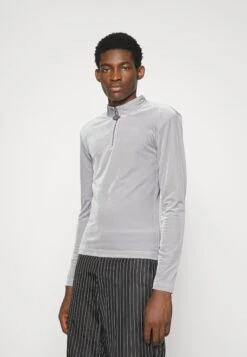 Han Kjøbenhavn Half Zip Sharp Long Sleeve - Sweatshirt - Grey