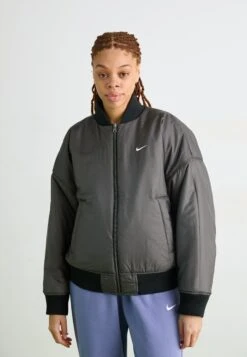 Nike Sportswear Bomber Jacket - Black/medium Ash/sail -Zalando UK-Outlet 7b686c55dfb849b39b2649381e2c6e8d