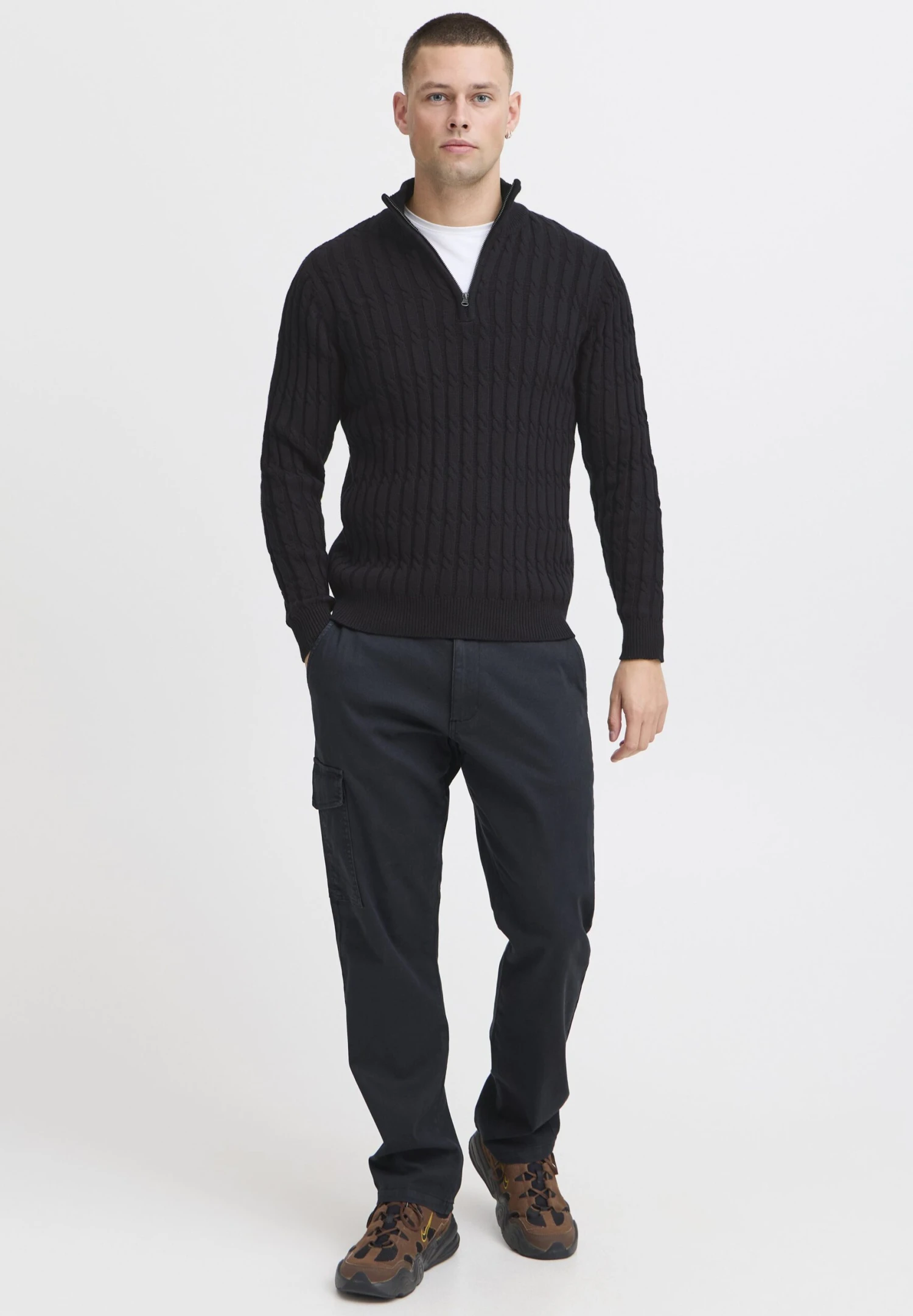 Indicode Jeans IDPAULO - Jumper - Black 2 Indicode Jeans IDPAULO - Jumper - Black - Image 2