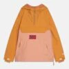 TROLLKIDS Girls Bergen Anorak - Soft Shell Jacket - Sahara Sand/Dahlia