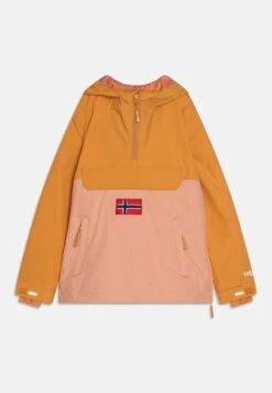TROLLKIDS Girls Bergen Anorak - Soft Shell Jacket - Sahara Sand/Dahlia