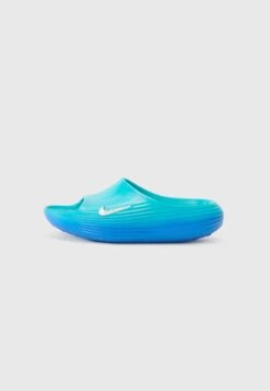 Nike Sportswear REACTX UNISEX - Mules - Dusty Cactus/mtlc Silver-coloured/game Royal