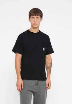 HUF MEGABLAST POCKET TEE UNISEX - Basic T-shirt - Black
