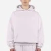 Pegador LOGO HOODIE - Sweatshirt - Washed Light Lilac/white Gum